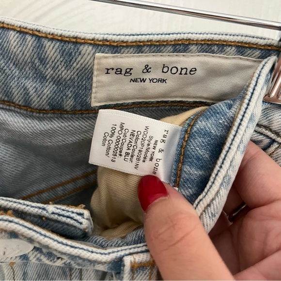 Rag & Bone “Maya High Rise Midi Short in Nevada Blue” -24 - Picture 10 of 10
